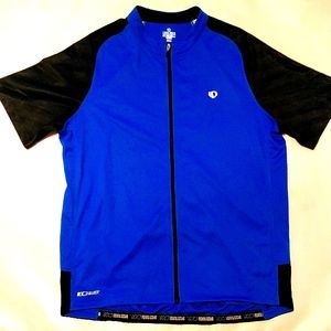 Pearl Izumi Cycling Jersey Shirt Men's 2XL Blue Black Full Zip